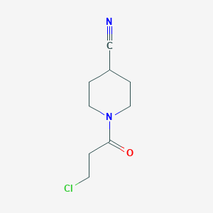 1-(3-Chloropropanoyl)piperidine-4-carbonitrile