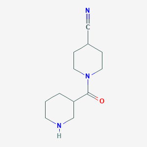molecular formula C12H19N3O B1479033 1-(Piperidine-3-carbonyl)piperidine-4-carbonitrile CAS No. 2098111-11-4
