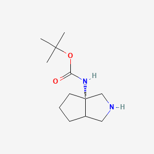 tert-butyl N-[cis-2,3,4,5,6,6a-hexahydro-1H-cyclopenta[c]pyrrol-3a-yl]carbamate