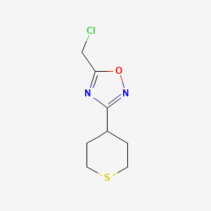 5-(chloromethyl)-3-(tetrahydro-2H-thiopyran-4-yl)-1,2,4-oxadiazole