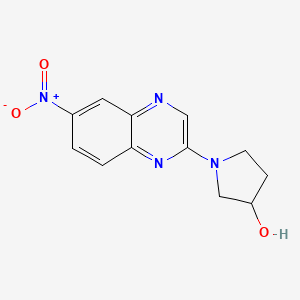 1-(6-Nitroquinoxalin-2-yl)pyrrolidin-3-ol