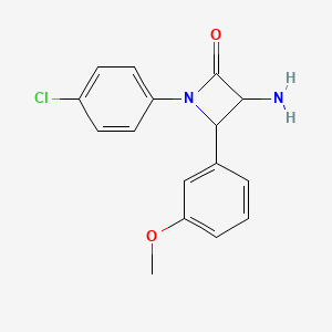 3-Amino-1-(4-chlorophenyl)-4-(3-methoxyphenyl)azetidin-2-one