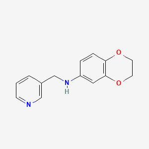 N-(pyridin-3-ylmethyl)-2,3-dihydro-1,4-benzodioxin-6-amine