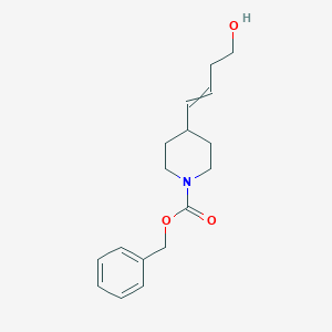 1-Piperidinecarboxylic acid, 4-(4-hydroxy-1-buten-1-yl)-, phenylmethyl ester