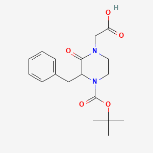 2-Benzyl-4-carboxymethyl-3-oxo-piperazine-1-carboxylic acid tert-butyl ester