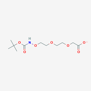 2-[2-[2-[(2-Methylpropan-2-yl)oxycarbonylamino]oxyethoxy]ethoxy]acetate