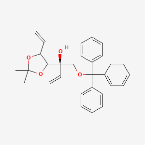 (2R)-2-(5-ethenyl-2,2-dimethyl-1,3-dioxolan-4-yl)-1-trityloxybut-3-en-2-ol