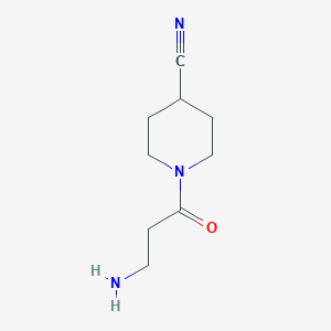 1-(3-Aminopropanoyl)piperidine-4-carbonitrile
