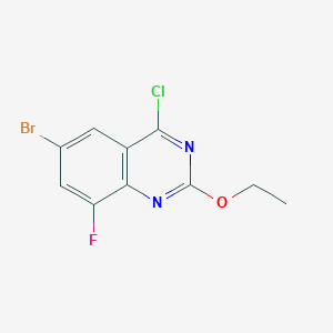 6-Bromo-4-chloro-2-ethoxy-8-fluoroquinazoline