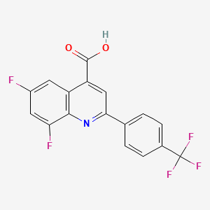 6,8-Difluoro-2-(4-(trifluoromethyl)phenyl)quinoline-4-carboxylic acid