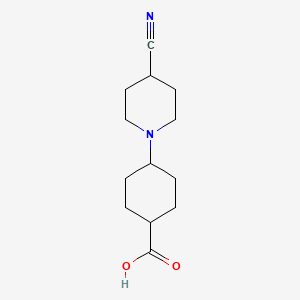 4-(4-Cyanopiperidin-1-yl)cyclohexane-1-carboxylic acid