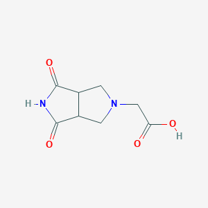 molecular formula C8H10N2O4 B1479053 2-(4,6-dioxohexahydropyrrolo[3,4-c]pyrrol-2(1H)-yl)acetic acid CAS No. 1860604-64-3