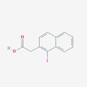 molecular formula C12H9IO2 B14790570 1-Iodonaphthalene-2-acetic acid 