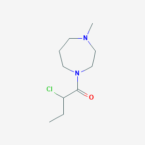 molecular formula C10H19ClN2O B1479059 2-Chloro-1-(4-methyl-1,4-diazepan-1-yl)butan-1-one CAS No. 2090950-32-4