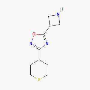 5-(azetidin-3-yl)-3-(tetrahydro-2H-thiopyran-4-yl)-1,2,4-oxadiazole