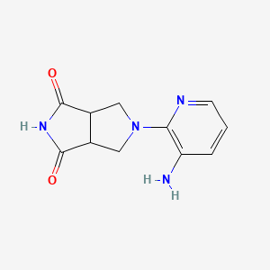 molecular formula C11H12N4O2 B1479067 5-(3-aminopyridin-2-yl)tetrahydropyrrolo[3,4-c]pyrrole-1,3(2H,3aH)-dione CAS No. 2097985-72-1
