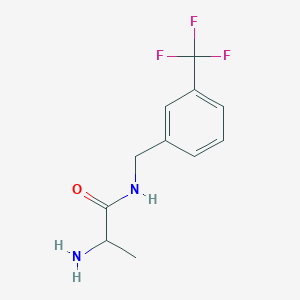 molecular formula C11H13F3N2O B14790705 (S)-2-Amino-N-(3-(trifluoromethyl)benzyl)propanamide 