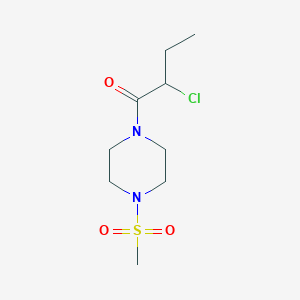 molecular formula C9H17ClN2O3S B1479072 2-氯-1-(4-(甲磺酰基)哌嗪-1-基)丁酮 CAS No. 2092269-36-6