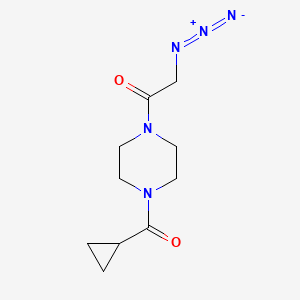 2-Azido-1-(4-(cyclopropanecarbonyl)piperazin-1-yl)ethan-1-one