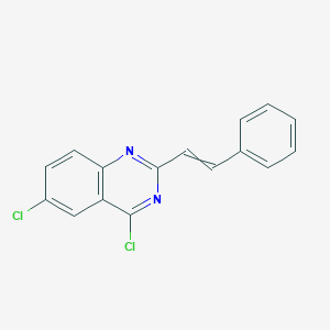 molecular formula C16H10Cl2N2 B14790796 4,6-Dichloro-2-(2-phenylethenyl)quinazoline 