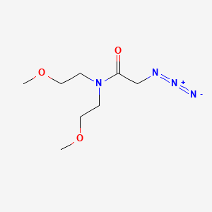 molecular formula C8H16N4O3 B1479080 2-azido-N,N-bis(2-methoxyethyl)acetamide CAS No. 1367355-14-3
