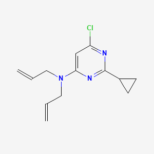 molecular formula C13H16ClN3 B1479081 N,N-diallyl-6-chloro-2-cyclopropylpyrimidin-4-amine CAS No. 2098001-89-7
