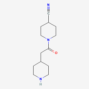 1-(2-(Piperidin-4-yl)acetyl)piperidine-4-carbonitrile