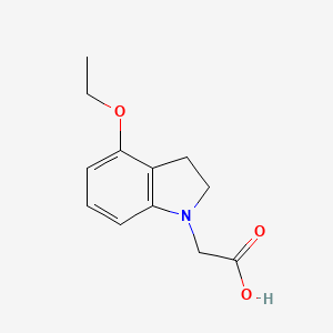 molecular formula C12H15NO3 B1479084 2-(4-乙氧基吲哚-1-基)乙酸 CAS No. 2098103-11-6