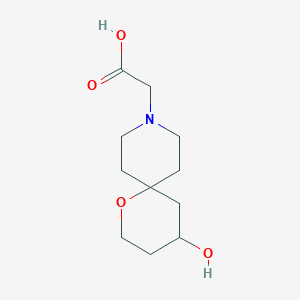 2-(4-Hydroxy-1-oxa-9-azaspiro[5.5]undecan-9-yl)acetic acid