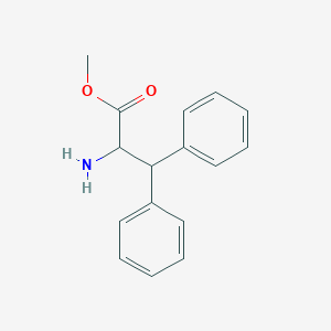 molecular formula C16H17NO2 B14790874 Methyl 2-amino-3,3-diphenylpropanoate 