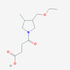 4-(3-(Ethoxymethyl)-4-methylpyrrolidin-1-yl)-4-oxobutanoic acid