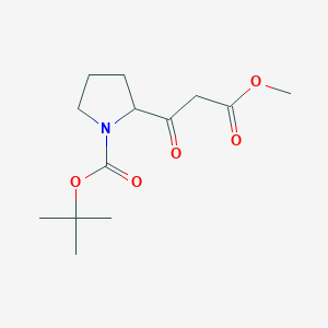 molecular formula C13H21NO5 B14790979 (S)-tert-Butyl 2-(3-methoxy-3-oxopropanoyl)pyrrolidine-1-carboxylate 