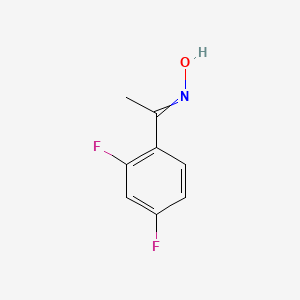 molecular formula C8H7F2NO B14790981 N-[1-(2,4-difluorophenyl)ethylidene]hydroxylamine 