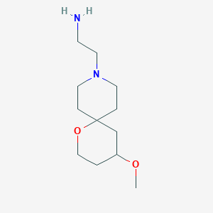 2-(4-Methoxy-1-oxa-9-azaspiro[5.5]undecan-9-yl)ethan-1-amine