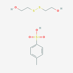 molecular formula C11H18O5S3 B14791050 2-(2-Hydroxyethyldisulfanyl)ethanol;4-methylbenzenesulfonic acid 