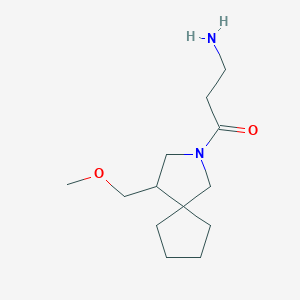 molecular formula C13H24N2O2 B1479108 3-Amino-1-(4-(methoxymethyl)-2-azaspiro[4.4]nonan-2-yl)propan-1-one CAS No. 2098038-19-6