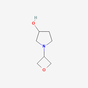 molecular formula C7H13NO2 B14791083 (3R)-1-(oxetan-3-yl)pyrrolidin-3-ol 