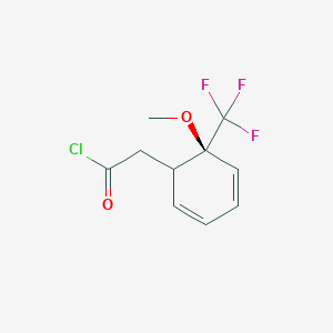 molecular formula C10H10ClF3O2 B14791095 (2S)-2-Methoxy-2-trifluoromethylphenylacetyl chloride 