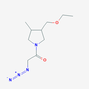 2-Azido-1-(3-(ethoxymethyl)-4-methylpyrrolidin-1-yl)ethan-1-one