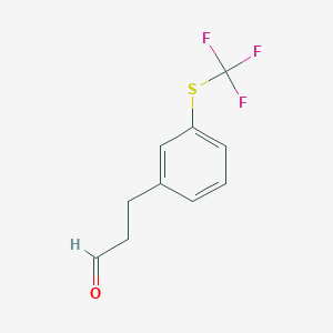 (3-(Trifluoromethylthio)phenyl)propanal