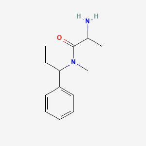 molecular formula C13H20N2O B14791102 2-Amino-N-methyl-N-((S)-1-phenylpropyl)propanamide 