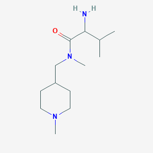 2-amino-N,3-dimethyl-N-[(1-methylpiperidin-4-yl)methyl]butanamide