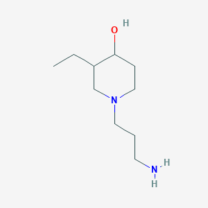 molecular formula C10H22N2O B1479112 1-(3-氨基丙基)-3-乙基哌啶-4-醇 CAS No. 2098011-50-6