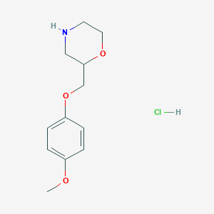 2-[(4-Methoxyphenoxy)methyl]morpholine;hydrochloride