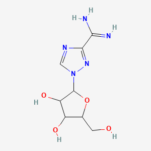 1-[3,4-Dihydroxy-5-(hydroxymethyl)oxolan-2-yl]-1,2,4-triazole-3-carboximidamide