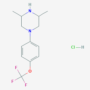 3,5-Dimethyl-1-[4-(trifluoromethoxy)phenyl]piperazine;hydrochloride