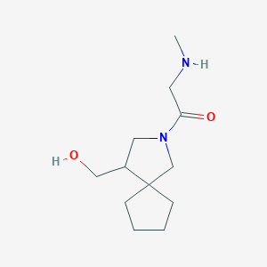 molecular formula C12H22N2O2 B1479120 1-(4-(Hydroxymethyl)-2-azaspiro[4.4]nonan-2-yl)-2-(methylamino)ethan-1-one CAS No. 2092224-30-9