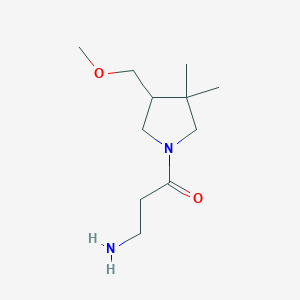 3-Amino-1-(4-(methoxymethyl)-3,3-dimethylpyrrolidin-1-yl)propan-1-one