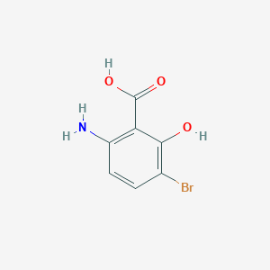 6-Amino-3-bromo-2-hydroxybenzoic acid