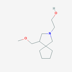molecular formula C12H23NO2 B1479127 2-(4-(Methoxymethyl)-2-azaspiro[4.4]nonan-2-yl)ethan-1-ol CAS No. 2097956-27-7